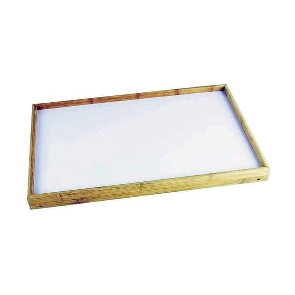 Hopfällbart sängbord Trä Vit (50 x 30 x 22 cm)