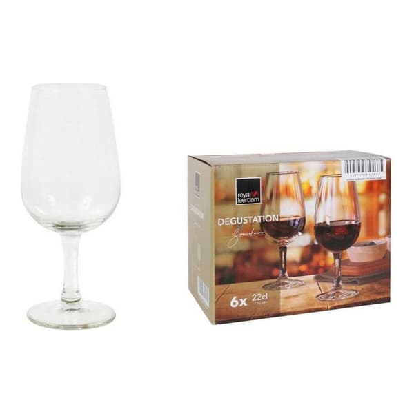 Set med vinglas Royal Leerdam Degustation 220 ml 22 cl 6 Delar (6 antal)
