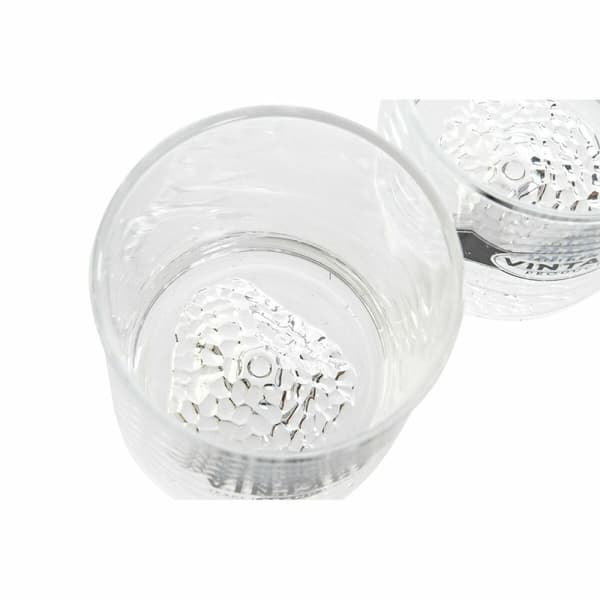 Glasset DKD Home Decor Transparent Mörkgrå Glas Sten Loft 320 ml (6 antal)
