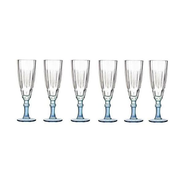 Champagneglas Vivalto Exotic Blå Glas 170 ml