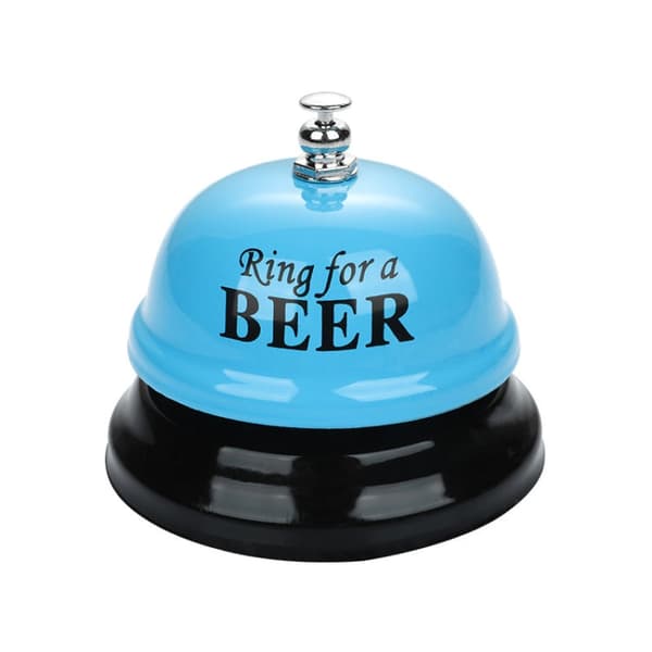 3 PCS Bar Counter Dishes Ring Bell Pendant Brass Bell Meal Bell(Blue Letters)