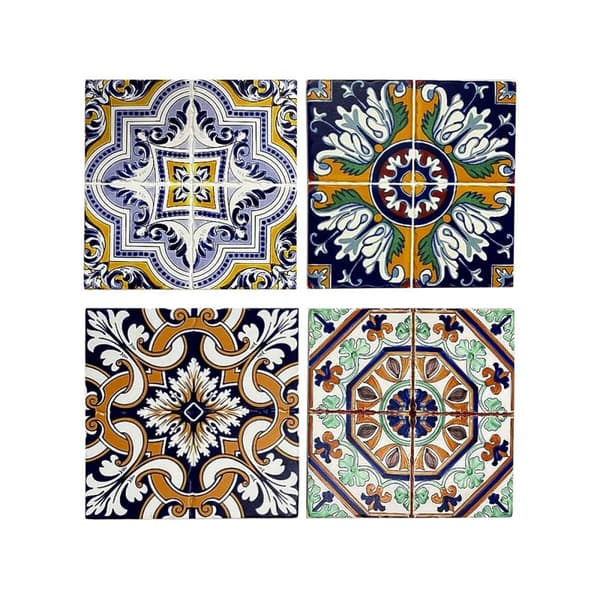 Bordsunderlägg DKD Home Decor Kork Dolomite Kakel (20 x 20 x 1 cm) (4 antal)