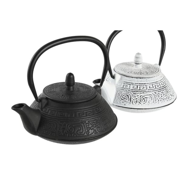 Tekande i Sort Rustfrit Stål og Hvid Farve (2-pakning) til DKD Home Decor - Elegant design til dit hjem.