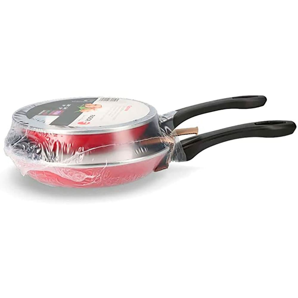 Set med stekpannor FAGOR Optimax Röd Emaljerat stål