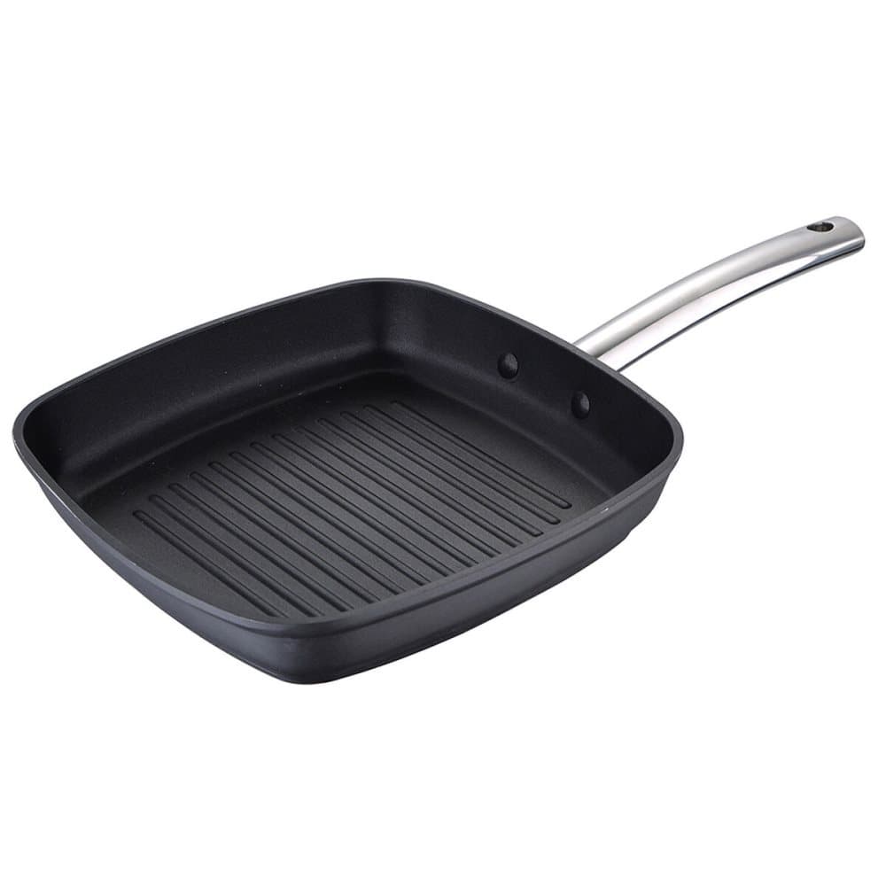 Räfflad stekpanna Masterpro Svart Smitt aluminium (Ø 28 cm)