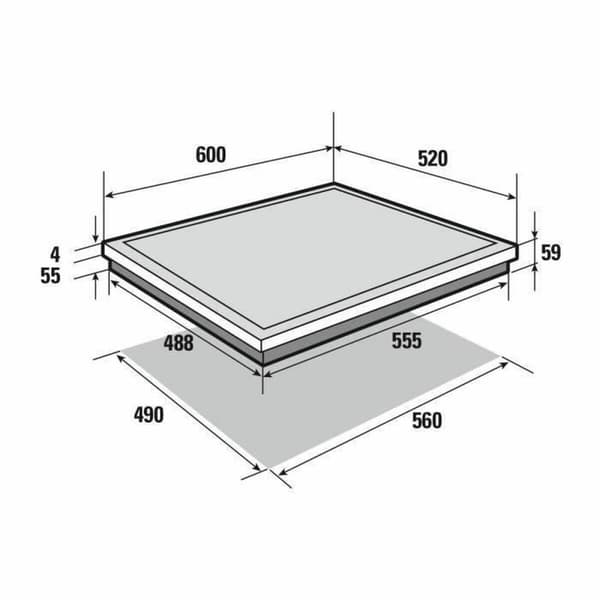 Sauter SPI4664B Induktionshäll 60 cm 5700 W - Effektiv och pålitlig induktionshäll för din köksmiljö.