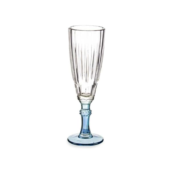 Champagneglas Exotic Glas Blå 6-pakning (170 ml) – Elegant og stilfuldt champagneglas i blåt glas, 6-pakning til festlige lejligheder.