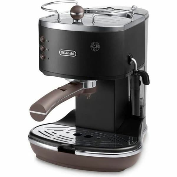 DeLonghi ECOV311.BK Svart Mörkbrun Espressobryggare 1,4 L - Manuell Kaffemaskin för Hemmet