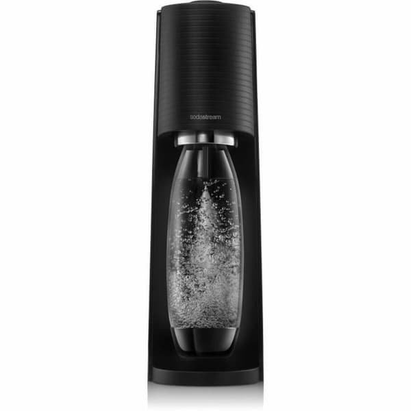 Soodakone Terra Musta - Sodastreamin hiilihapotuslaite tyylikkäässä mustassa muotoilussa