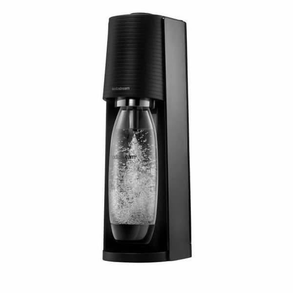 Soodakone Terra Musta - Sodastreamin hiilihapotuslaite tyylikkäässä mustassa muotoilussa