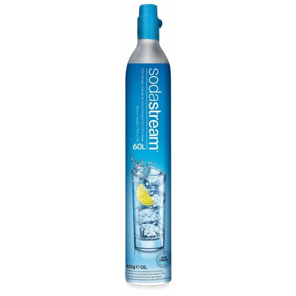 Flaska CO² sodastream 1032120490 Sodamaskin 60 L - Kolsyremaskin kotikäyttöön 60 litran kapasiteetilla. Täydellinen kuplaveteen!