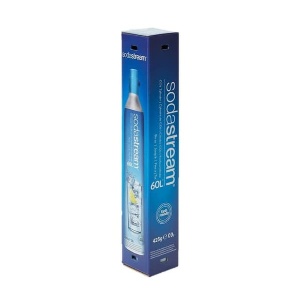 Flaska CO² sodastream 1032120490 Sodamaskin 60 L - Kolsyremaskin kotikäyttöön 60 litran kapasiteetilla. Täydellinen kuplaveteen!