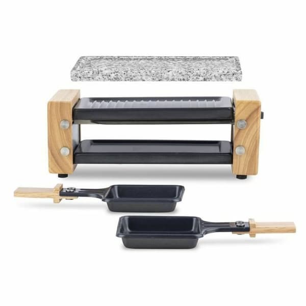 Grill med Stenplatta Hkoenig 350 W Trä - Effektiv grill med stenplatta för utsökt matlagning, 350 W, trädesign.