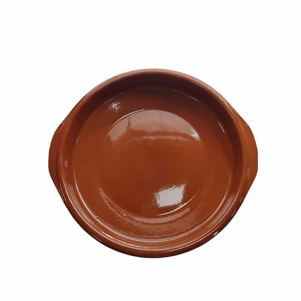 Terrakotta Gryde Fackelmann med Håndtag - Brun, 33,5 x 31 x 6 cm - Høj kvalitet terrakotta gryde til køkkenet.