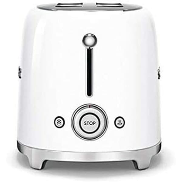 Leivänpaahdin Smeg TSF02WHEU – Tyylikäs muotoilu, korkea laatu, valkoinen väri. Täydellinen keittiöösi!