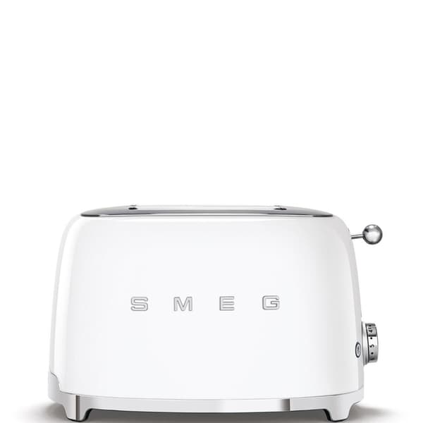 Smeg Brödrost Vit med 950 W Effekt - Klassisk design för perfekt rostning hemma.