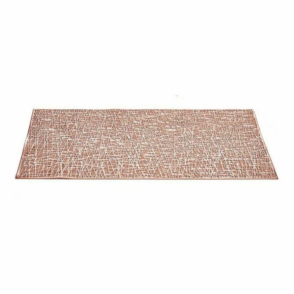 Rosa Plast Bordsunderlägg (45 x 0,01 x 30 cm) - 12 st - Hållbara och stilrena bordsunderlägg i rosa plast för ditt hem.