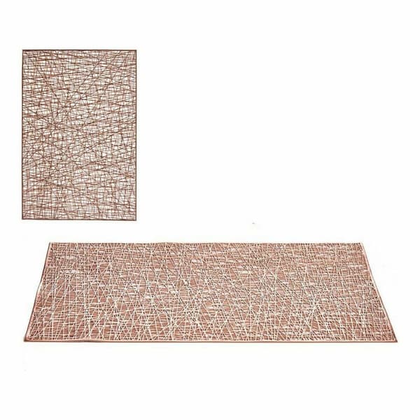 Rosa Plast Bordsunderlägg (45 x 0,01 x 30 cm) - 12 st - Hållbara och stilrena bordsunderlägg i rosa plast för ditt hem.