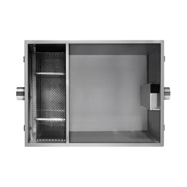 Commercial Grease Trap Under Sink Interceptor Stainless Steel Waste Fat Oil Water Separator Filter Restaurant Kitchen Takeaway Hotel Café 50mm