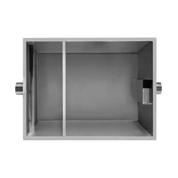 Commercial Grease Trap Under Sink Interceptor Stainless Steel Waste Fat Oil Water Separator Filter Restaurant Kitchen Takeaway Hotel Café 50mm