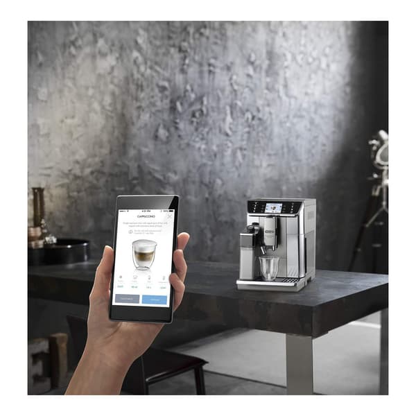 DeLonghi ECAM65055MS Kaffemaskine 1450 W Grå - Superautomatisk med 2 L kapacitet til nem og bekvem kaffebrygning derhjemme.