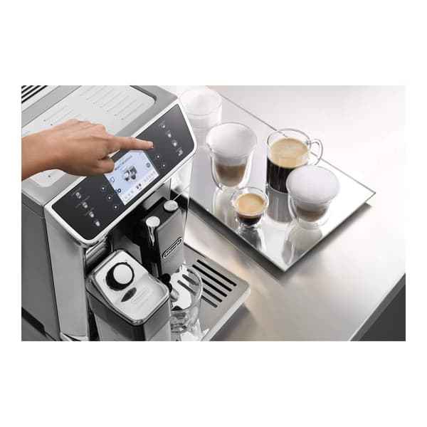 DeLonghi ECAM65055MS Kaffemaskine 1450 W Grå - Superautomatisk med 2 L kapacitet til nem og bekvem kaffebrygning derhjemme.