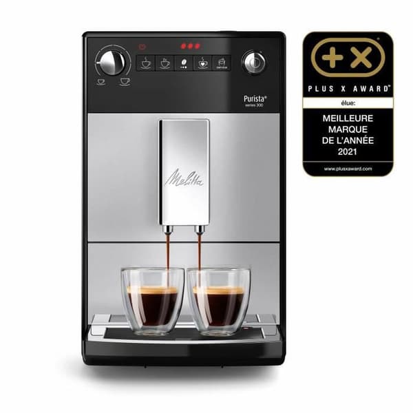 Melitta F230-101 Fuldautomatisk Kaffemaskine 1450 W 15 bar 1 L - Sølvfarvet og Effektiv Kaffemaskine til Hjemmebrug