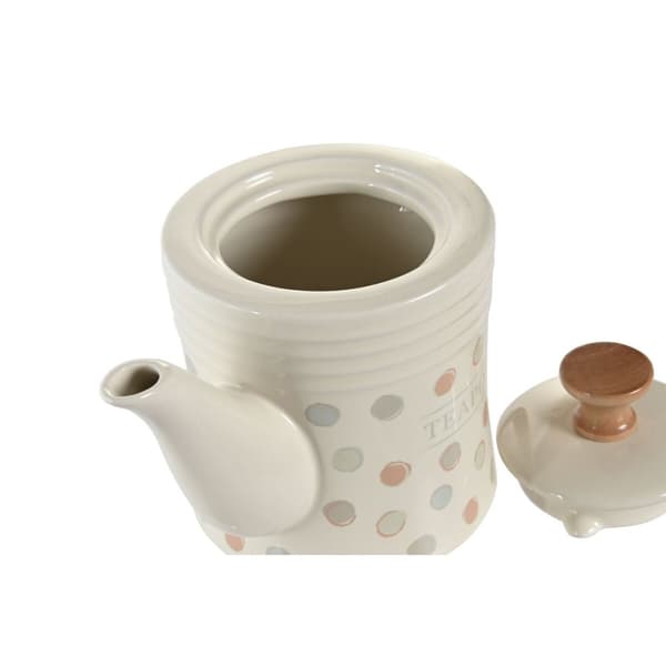 Tekande DKD Hjemindretning Beige Stentøj 1 Liter - Smuk tekande i beige stentøj til hjemindretning.