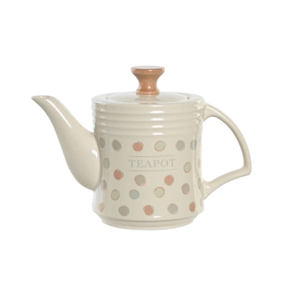 Tekande DKD Hjemindretning Beige Stentøj 1 Liter - Smuk tekande i beige stentøj til hjemindretning.