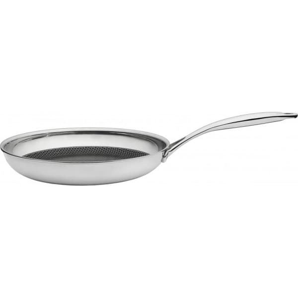 Heirol Pro Steelsafe -stegepande, rustfrit stål + non-stick belægning, 24 cm