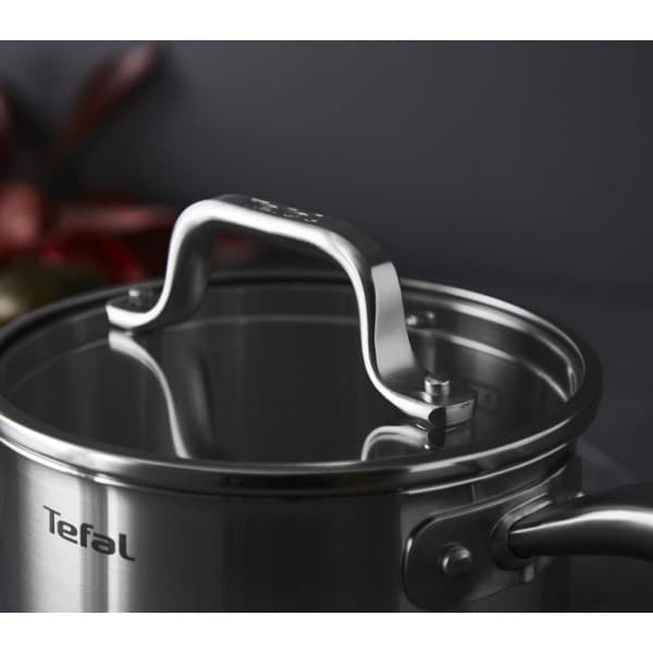 Tefal Virtuos - kokkärl med lock, 16 cm / 1,5 L, rostfritt stål