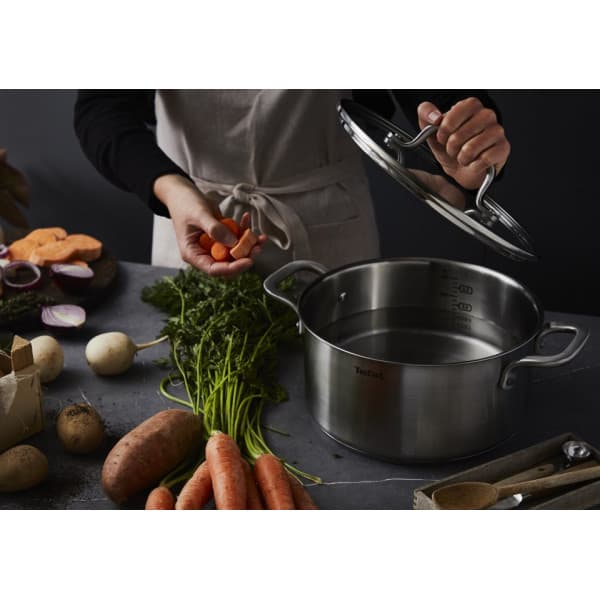 Tefal Virtuoso -koger, 20 cm / 3 L, rustfrit stål