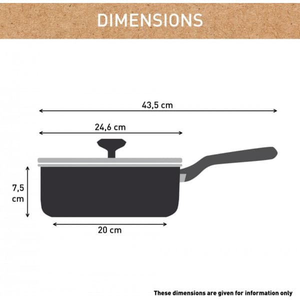 Tefal (RE)NEW+ -paistokasari, 24 cm, keraaminen pinnoite, harmaa