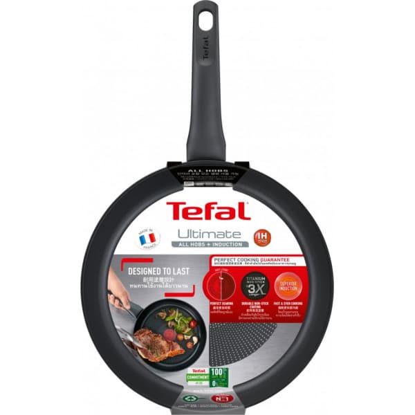 Tefal Ultimate stegepande 28 cm, sort