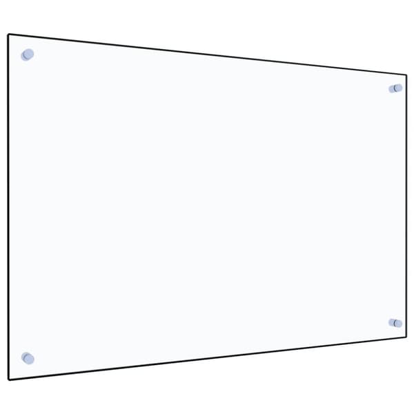 stænkplade 90x60 cm hærdet glas gennemsigtig