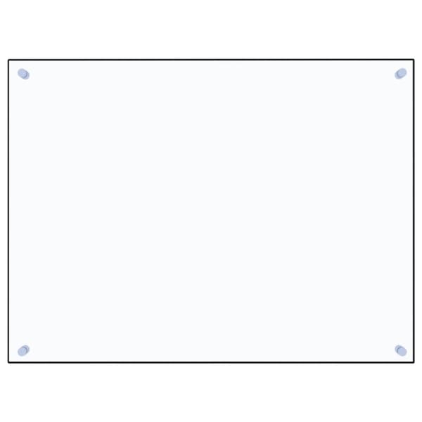stænkplade 80x60 cm hærdet glas gennemsigtig