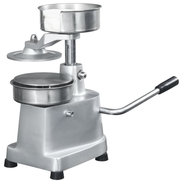 hamburgerpresser med 500 mellemlægningspapirer 10 cm aluminium