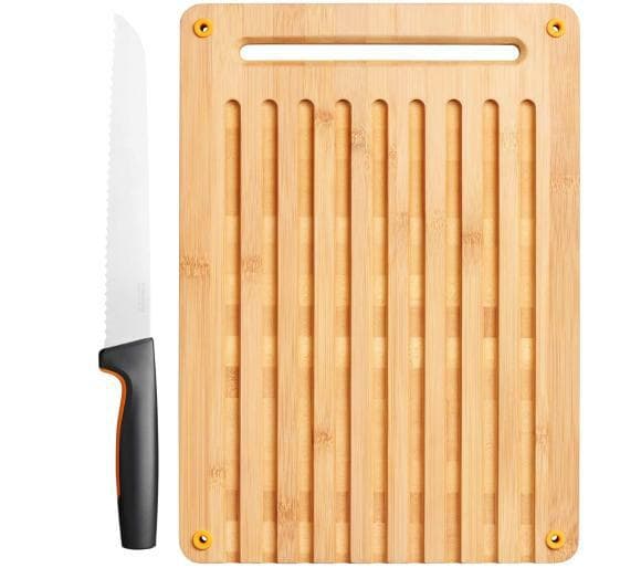 FISKARS BRÖDKNIVSET + SKÄRBRÄTA FUNKTIONELL FORM