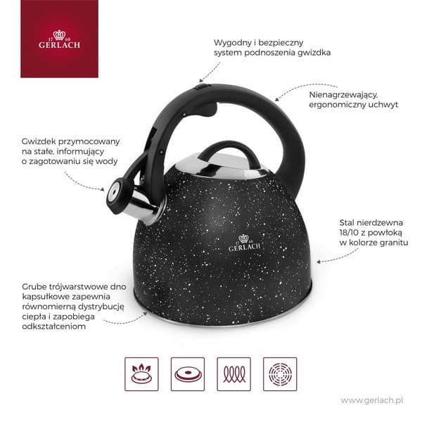 GERLACH KETTEL 2,8L MAT GRANITEX