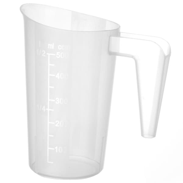 Keittiön mittakannu ja mittakuppi polypropeenista, pinottava 0,5 l - Hendi 567814