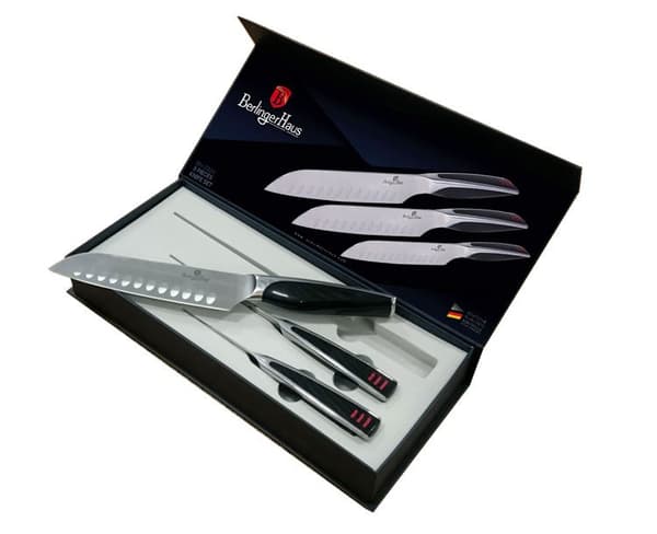 SET MED 3 SANTOKU-KNIVAR BERLINGER HAUS PHANTOM BH-2024