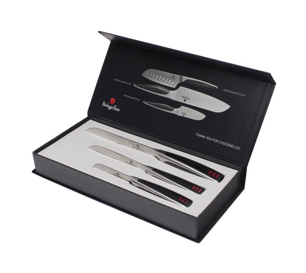 SET MED 3 SANTOKU-KNIVAR BERLINGER HAUS PHANTOM BH-2024