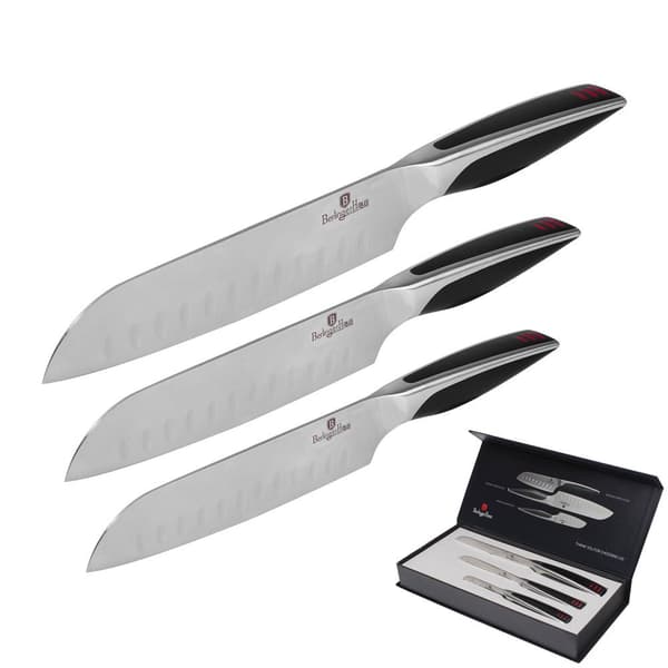SET MED 3 SANTOKU-KNIVAR BERLINGER HAUS PHANTOM BH-2024
