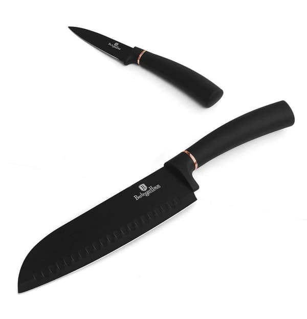 KNIVS?T 6 ELEMENTER. BERLINGER HAUS SORT ROSE GULD BH-2337