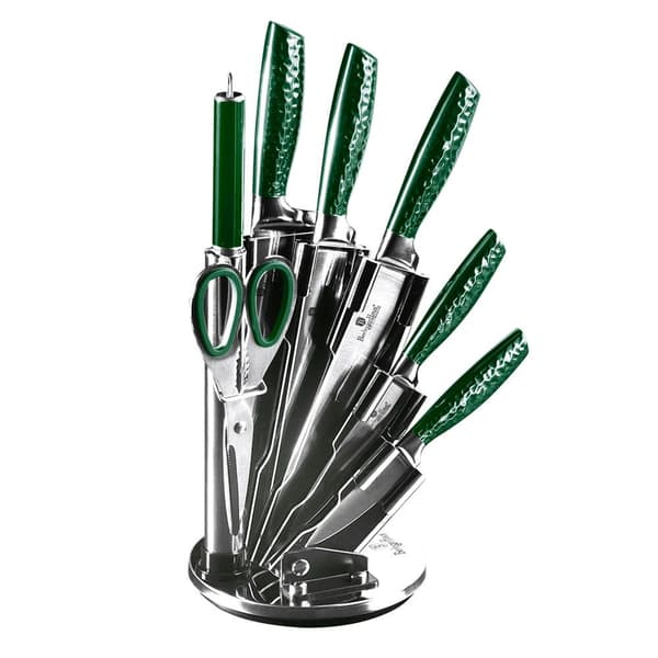 KNIVES?T I STAT 8 ELEMENTER. BERLINGER HAUS METALLIC LINE EMERALD BH-2463