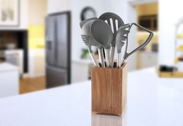 Köksredskap set med 7 element med Kinghoff behållare