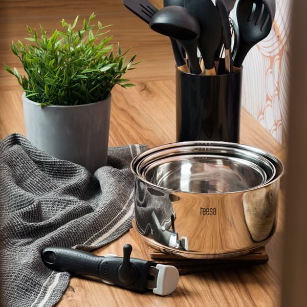 Et sæt gryder med aftageligt håndtag TEESA COOK EXPERT ENKELHÅND