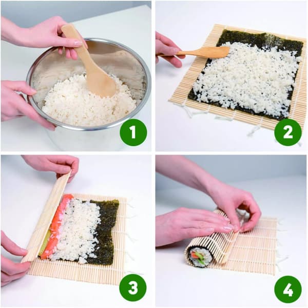 SUSHI KINGHOFF KH-1704 KIT FÖR TILLVERKNING OCH SERVERING AV SUSHI