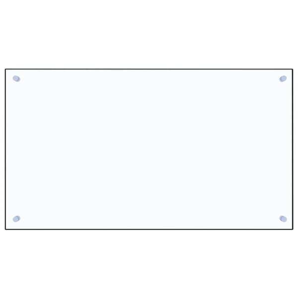 vidaXL stænkplade 90x50 cm hærdet glas gennemsigtig -  Køkkenredskaber