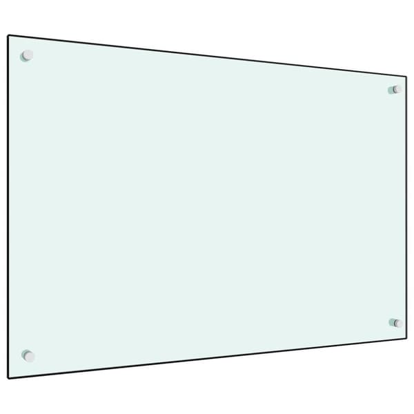 vidaXL Keittiön roiskesuoja valkoinen 90x60 cm karkaistu lasi -  Keittiö- & ruokailuvälineet